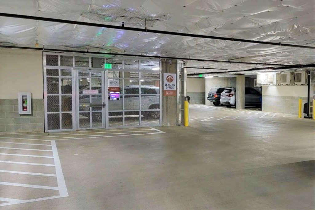 Lux Apartments Bellevue WA secure access underground parking garage Lux Apartments Bellevue WA secure access underground parking garage